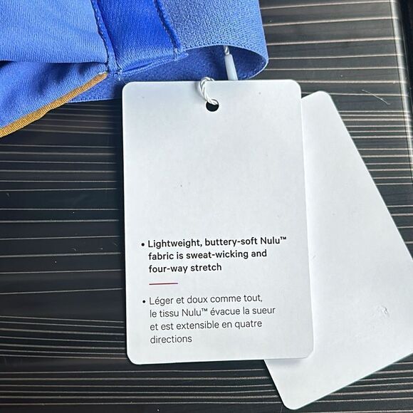 Lululemon Nulu Wide‎ Reversible Headband Wild Indigo Gold Spice NWT - Picture 4 of 4